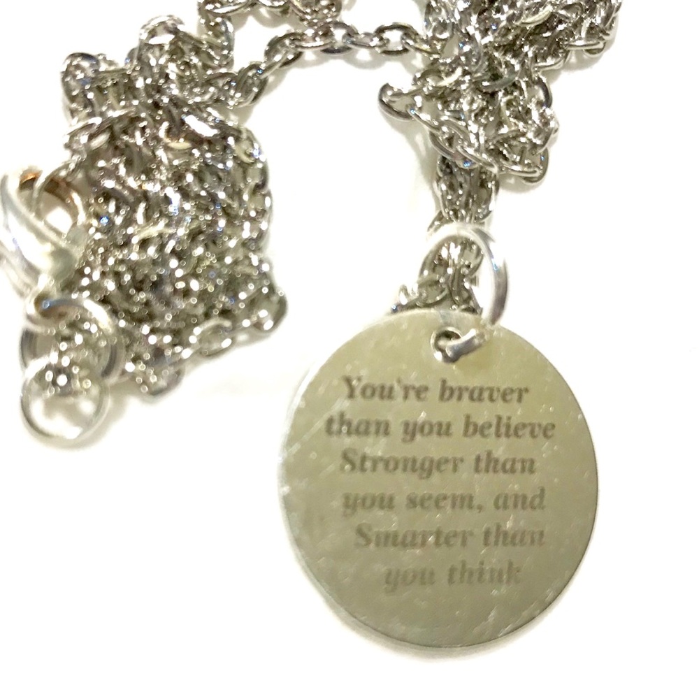 Stainless steel pendant 20 mm pendant 20 in chain